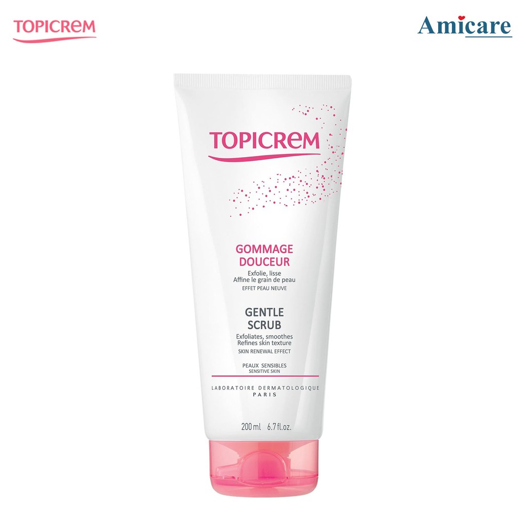 Topicrem Gel Tẩy Tế Bào Chết Cho Mặt Và Toàn Thần Gentle Scrub 200ml