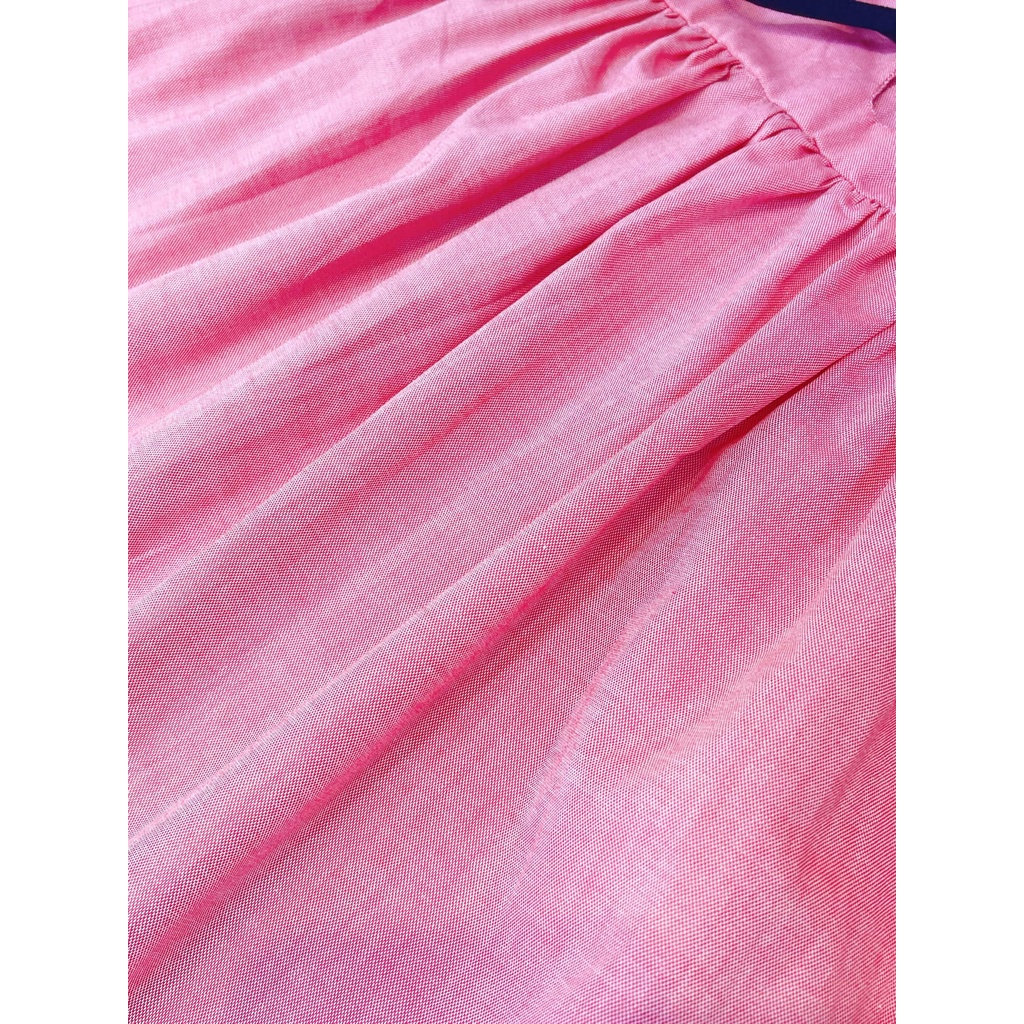 Đầm Sát Nách Nơ Cổ Màu Hồng Cho Bé Gái SoraChan - M080