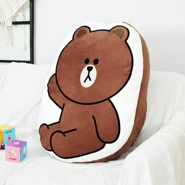 Gấu bông gấu brown thỏ cony vịt sally dạng gối 40cm GB4I11 gấu bông cute gấu bông dễ thương