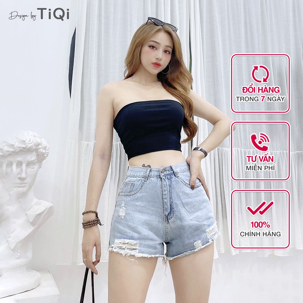 Quần Short Jean Nữ lưng cao TiQi Jeans S1-476 | BigBuy360 - bigbuy360.vn