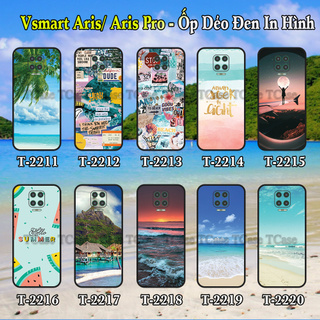 Ốp lưng Vsmart Aris/ Aris Pro dẻo đen in hình Hello Summer (mùa hè sôi động)