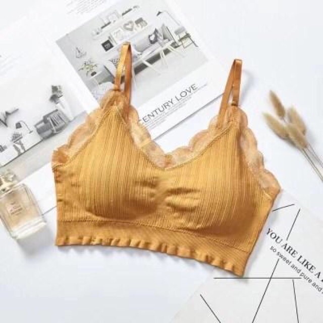 Áo Bra Gân Tăm Phối Ren Mã Mới 234