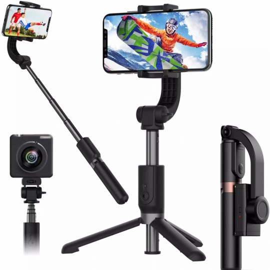 [FREESHIP] GIMBAL, TRIPOD, GẬY SELFIE BLUETOOTH CHỐNG RUNG ĐIỆN TỬ L08