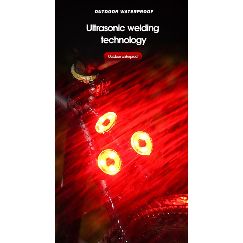 Đèn LED Hậu Chống Thấm Nước Cho Xe Đạp Leo Núi