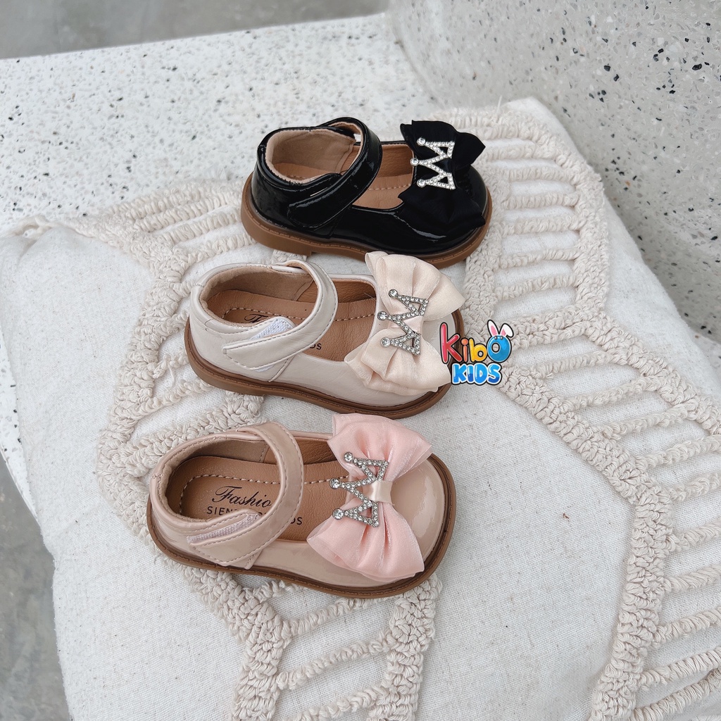 Giày Bé Gái - Giày búp bê da mềm phong cách Vintage BB4661 (có ảnh thật)