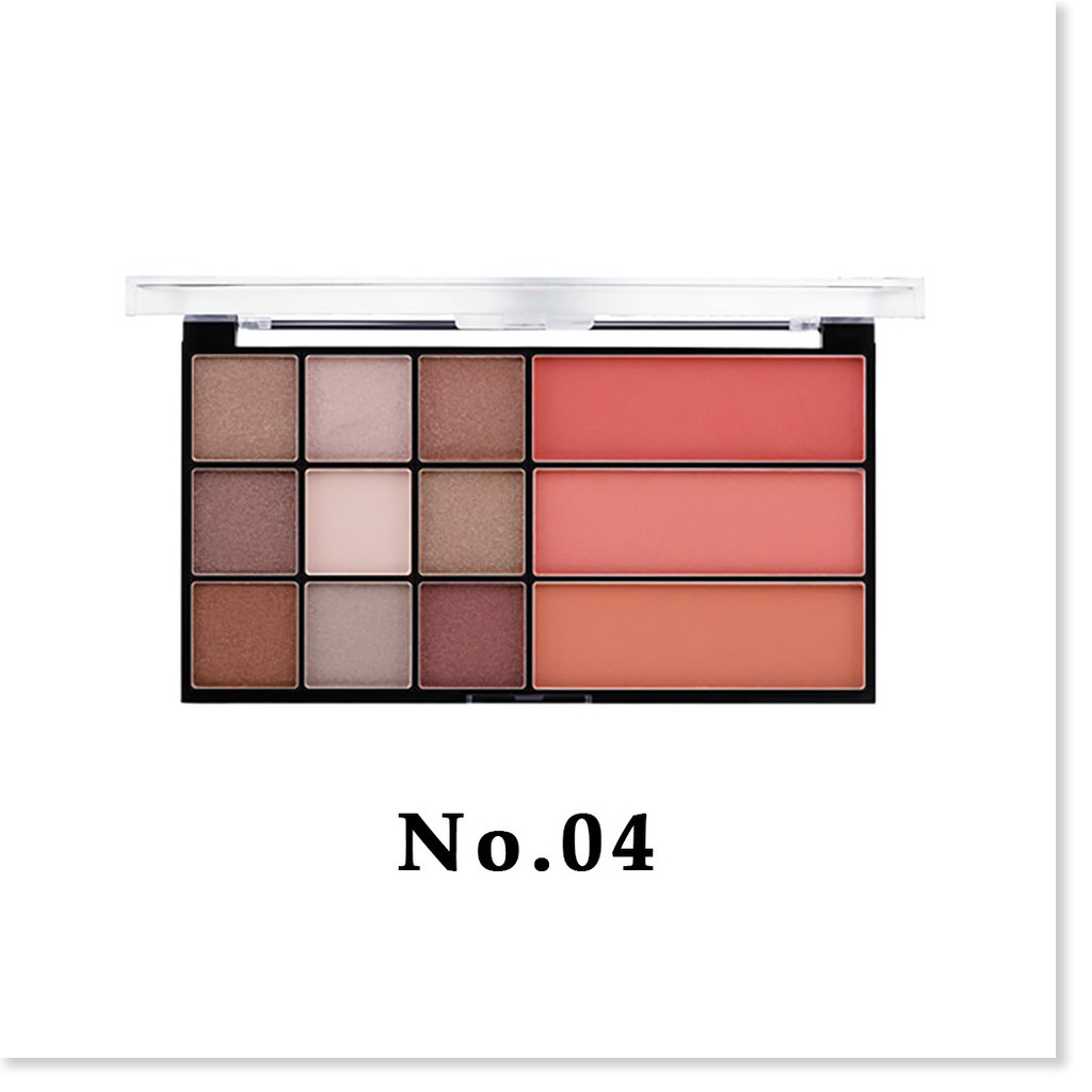 [Mã giảm giá mỹ phẩm chính hãng] Bảng phấn mắt và má hồng Thái Lan Odbo Beauty Assured Makeup Palette OD1029