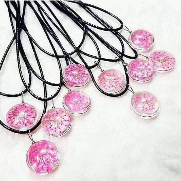 1 mặt đá pha lê hoa khô đủ màu nhiều size làm vòng tay, vòng cổ làm handmade tuỳ ý