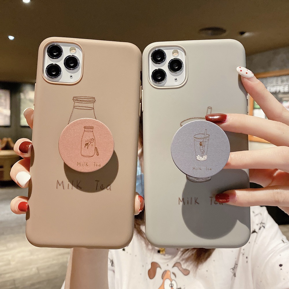 Sleep Cat Case with stand Soft Case Vivo Y20 Y20i Y12S Y17 Y15 Y12 Y11 Y50 Y30 Y91C Y91 Y93 Y95 S1 Pro Y65 V5 Lite V7 Plus V9 V11i