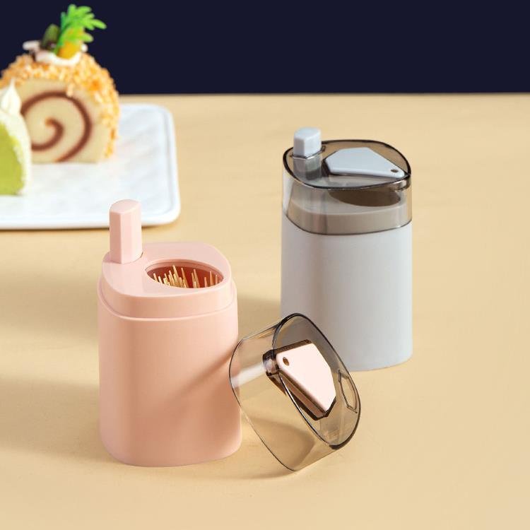Hộp Đựng Tăm Xỉa Răng Thông Minh Có Nút Nhấn Tự Động Bật Tăm Lên ( Giao Màu Ngẫu Nhiên)