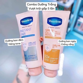 Cặp dưỡng thể Vaseline 50x và Vaseline 4x