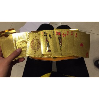 Bộ Bài Mạ Vàng 24k