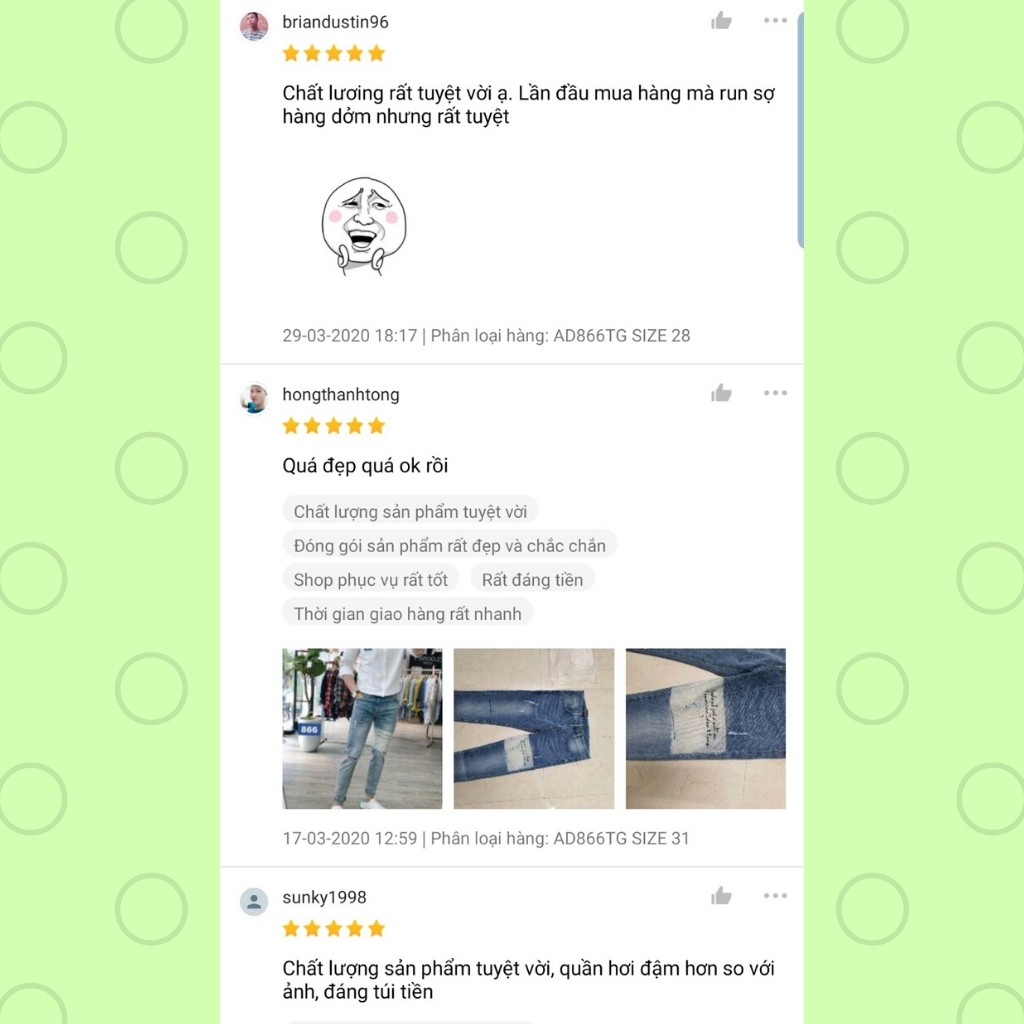 Quần Jean Nam Chất Bò AD866TG Xanh In Chữ Mẫu Mới Phong Cách Soái Ca | BigBuy360 - bigbuy360.vn