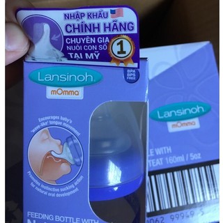 Bình sữa Lansinoh Momma 160ml / 240ml