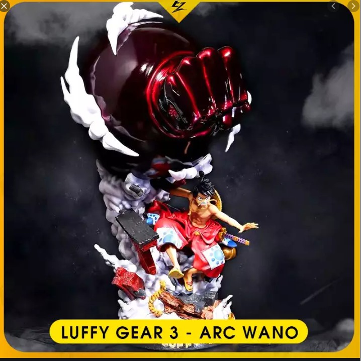 Mô hình Figure one piece Luffy Gear 3 màu tím bóng lớn 42Cm