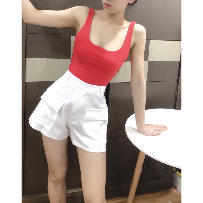 Áo crotop ba lỗ trơn | BigBuy360 - bigbuy360.vn