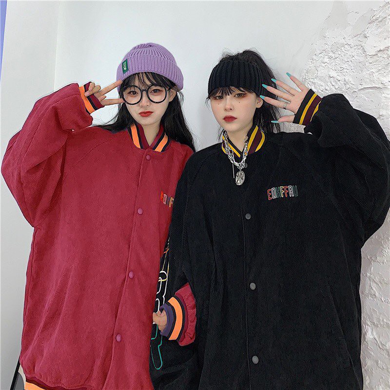 [Kèm Quà] Áo Khoác Kaki Nam Nữ Unisex - Áo Jacket  Vải Nhung 4 Màu Siêu Hot - AK.STORE | BigBuy360 - bigbuy360.vn