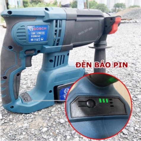Máy Khoan Bê Tông Dùng Pin BOSCH 199V 3 Chức Năng Khoan Đục Khoan Bê Tông Hàng Cao Cấp