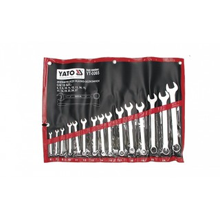 Bộ cờ lê vòng miệng hệ mét 6 - 27mm 15 chi tiết Yato YT-0065