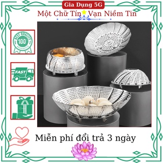 Vỉ inox 304 hấp xôi, gà, cá, bánh bao cao cấp - Kiểu hoa sen dễ dàng điều chỉnh kích thước