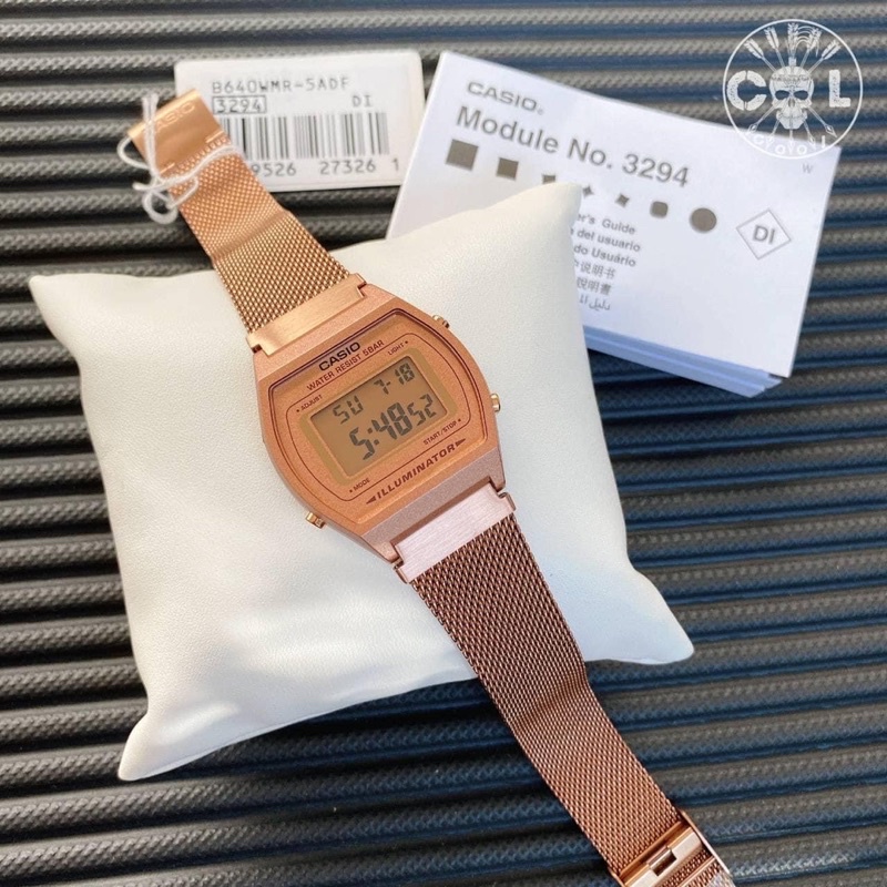 Đồng hồ nữ dây mesh lưới sang trọng b640wmr-5a chính hãng fullbox