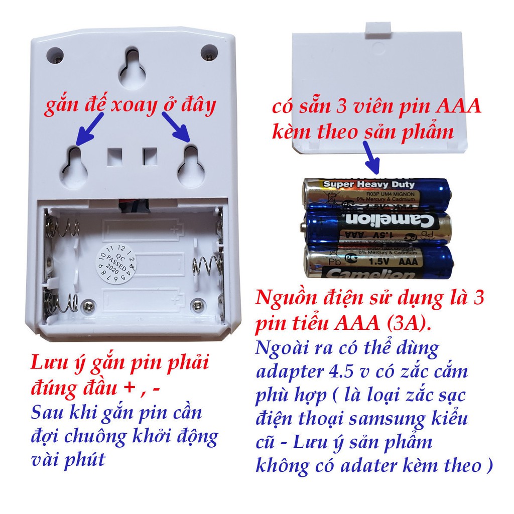 Chuông cảm ứng báo khách tự cài lời chào ATA AT-339