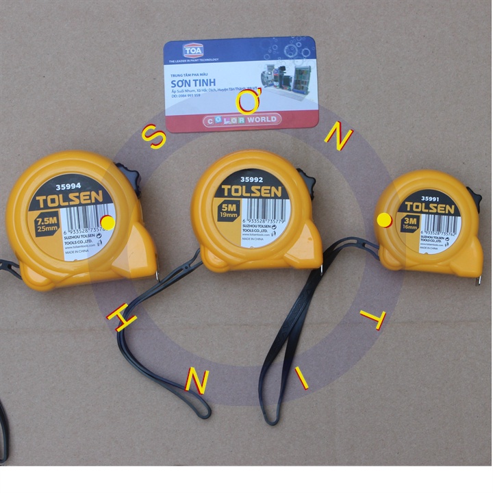 Thước cuộn, thước rút hệ mét 3m 5m 7.5m tolsen 35991 35992 35994