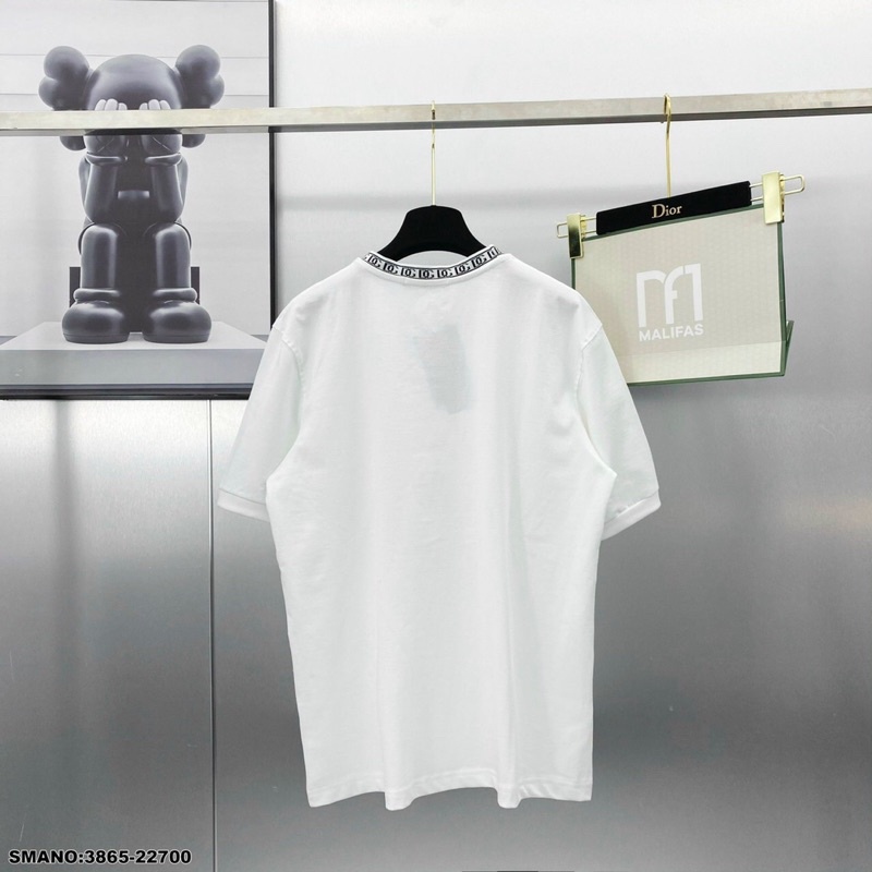 Áo T-SHIRT nam DG phối chữ viền cổ -Áo phông nam DG hàng SPF