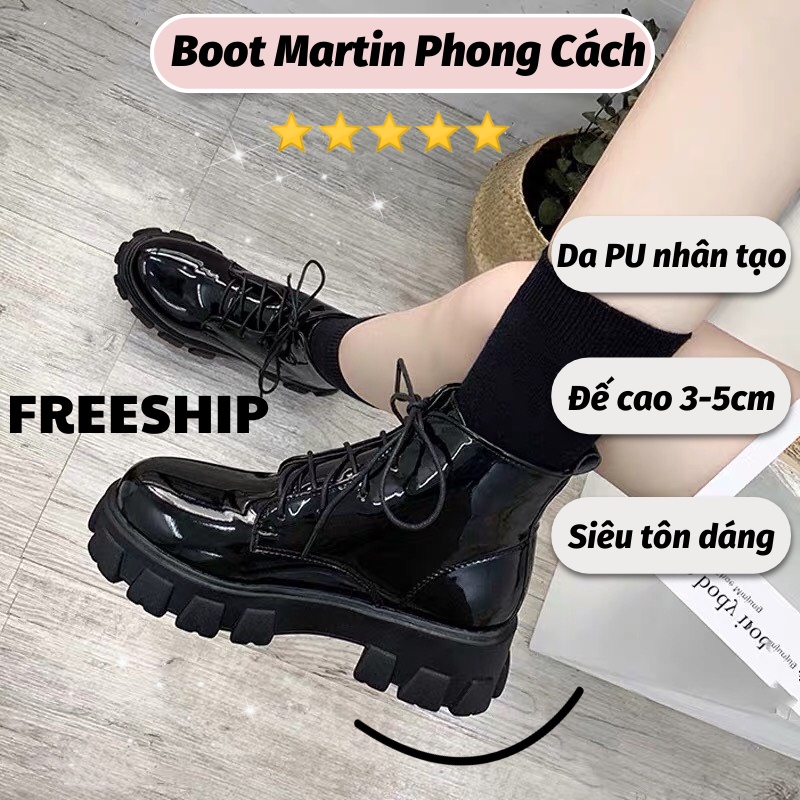 Bốt Nữ Boot Nữ Cao Cổ Chất Da Mềm Đế Cao Trẻ Trung Thời Trang Hàn Quốc Hot Trend Mẫu Mới LEON OFFICIAL