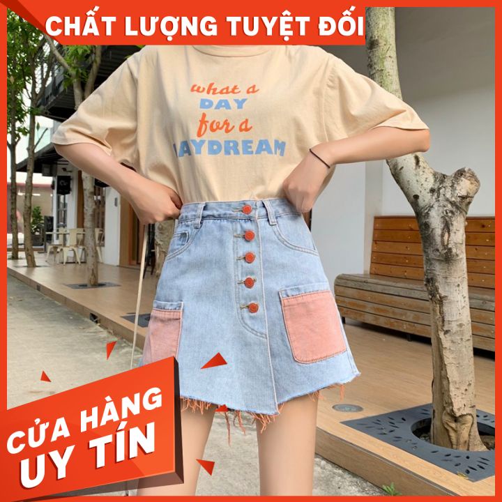 Quần Shorts Jeans Giả Váy