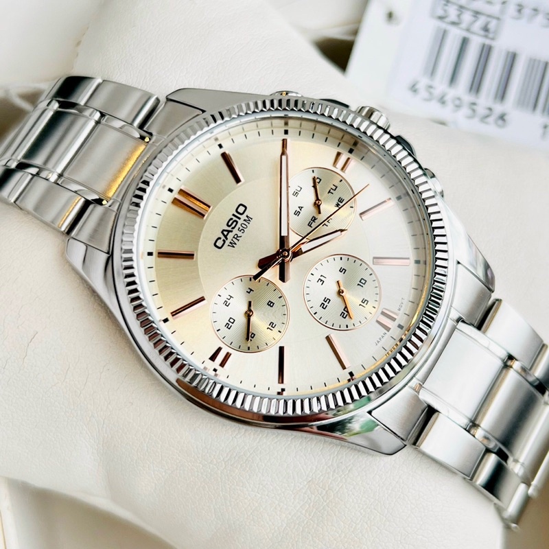 Đồng hồ kim nam dây thép Casio MTP 1375D 7A2