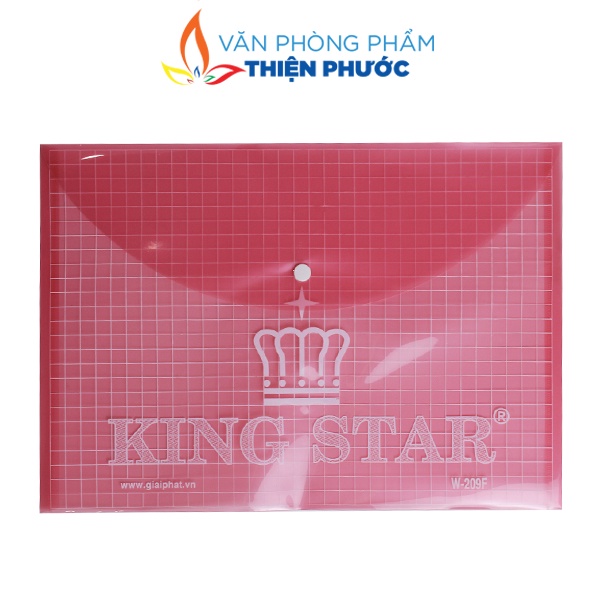 Bìa nút A4 F4 KingStar Nhiều màu đựng tài liệu THIỆN PHƯỚC