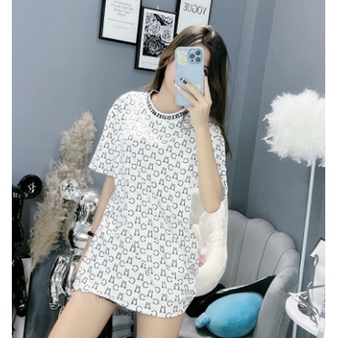 Áo phông chữ from rộng nam nữ đều mặc được Áo thun nữ tay lỡ