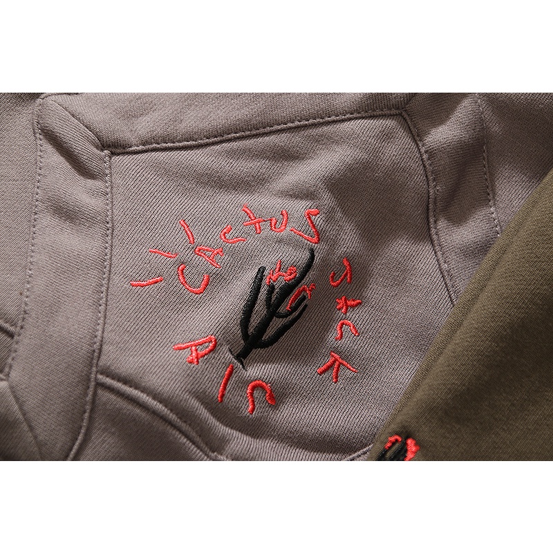 Quần Short Thể Thao Thêu Họa Tiết Cây Xương Rồng/Hoa Thời Trang Âu Mỹ