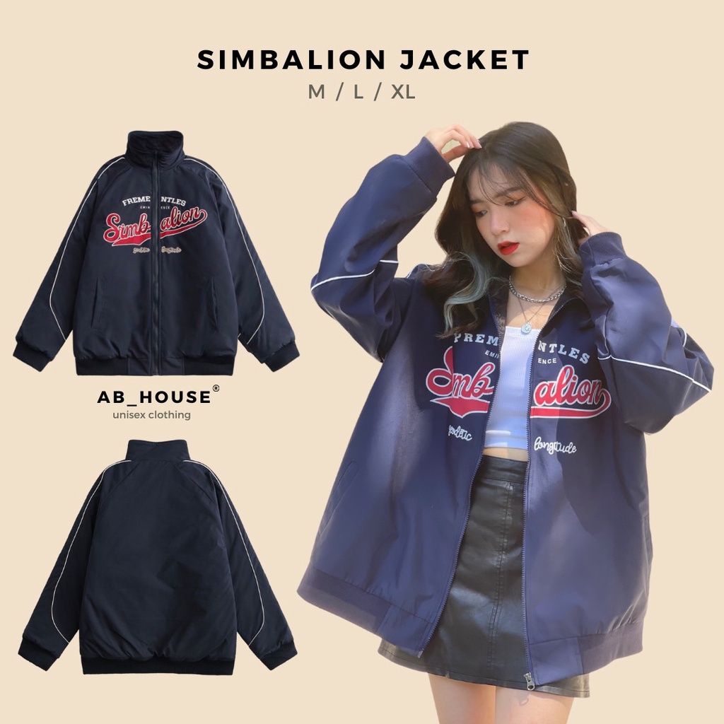 Áo khoác SIMBALION jacket dù 2 lớp unisex nam nữ (Ảnh thật/có sẵn)