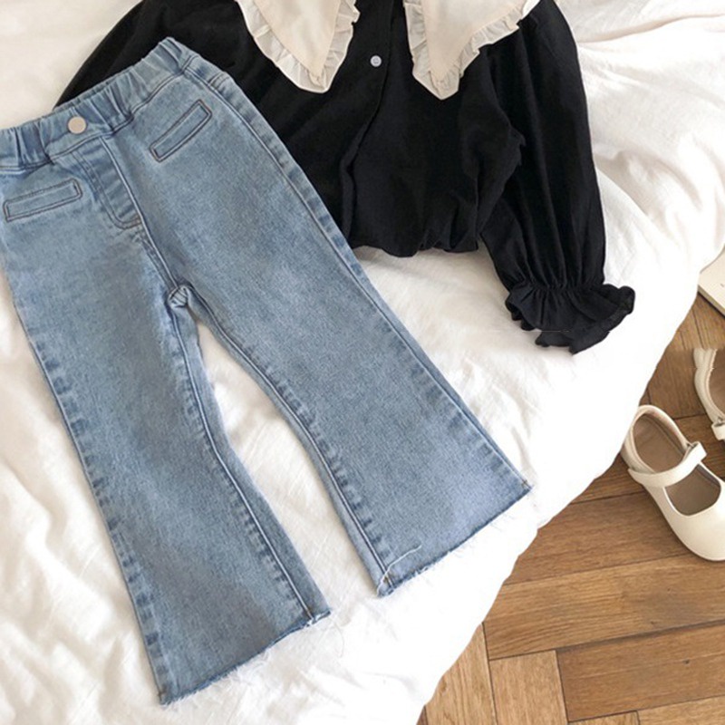 Quần Jean Co Giãn Màu Sắc Xinh Xắn Dễ Phối Đồ Cho Bé Gái Se7En