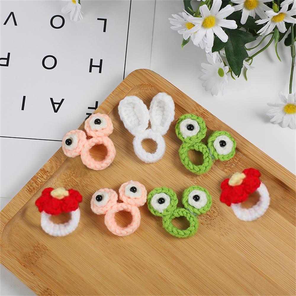 Nhẫn Bện Hình Cà Rốt / Động Vật Dễ Thương Sáng Tạo Cho Bé Gái