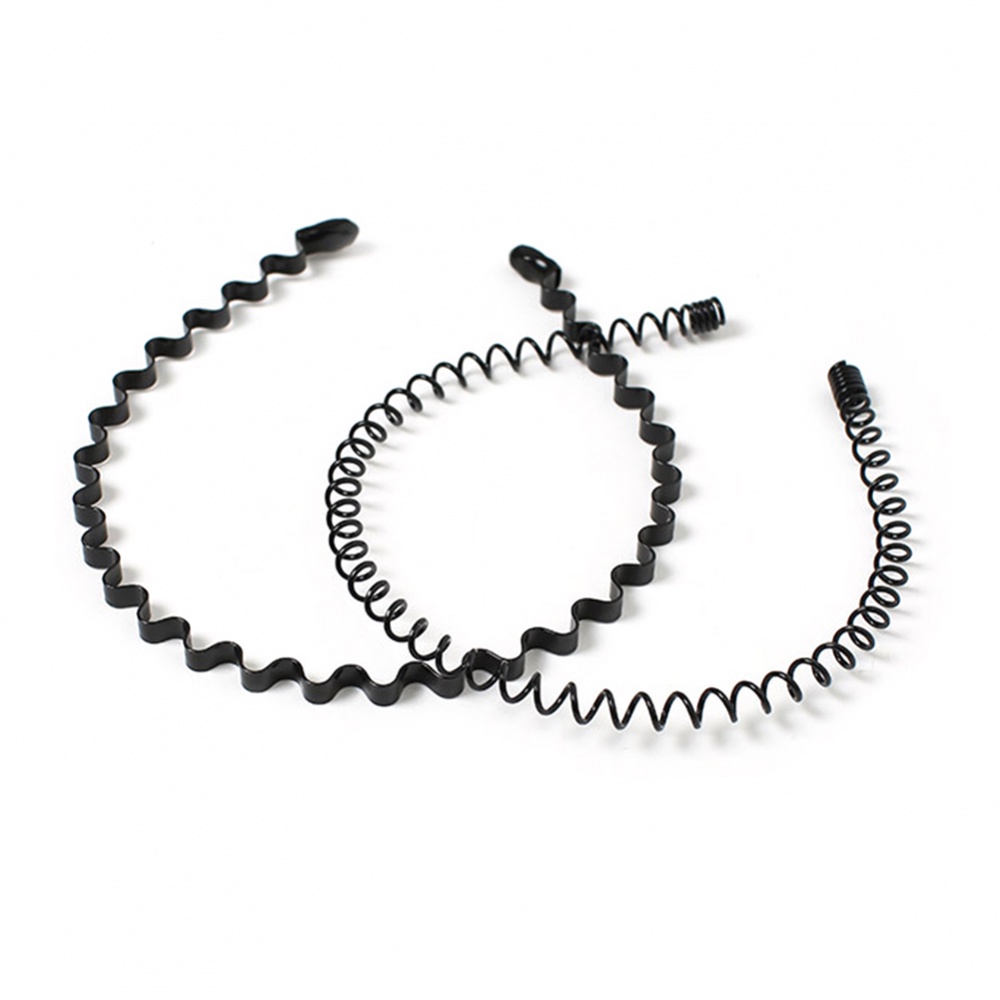 Set 6 Băng Đô Cài Tóc Thể Thao Bằng Kim Loại Màu Đen Chống Trượt Thời Trang Mùa Xuân Cho Nam Và Nữ