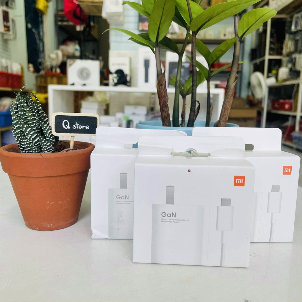 Bộ Sạc nhanh Xiaomi GaN 33W / 55W / 67W Qstore, Cáp sạc USB to Type C