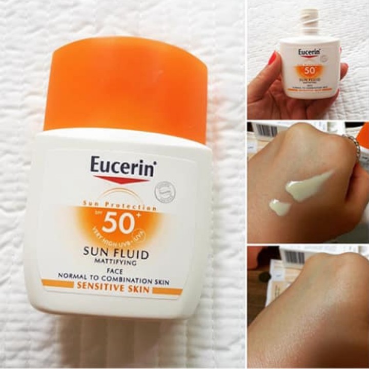 [FREE SHIP] ✅ Kem Chống Nắng Eucerin Sun Fluid Mattifying Sensitive SPF 50+ 50ml