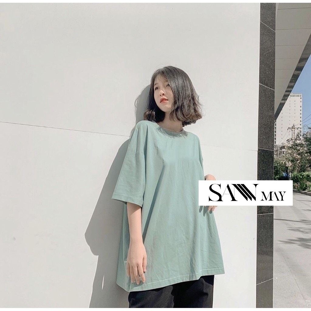 Áo Thun Trơn Nữ Unisex Form Rộng SANMAY Áo Phông Nam Đẹp Tay Lỡ Hàn Quốc, Chất Tici Thun Lạnh Cao Cấp,Trắng Đen AO008 | BigBuy360 - bigbuy360.vn