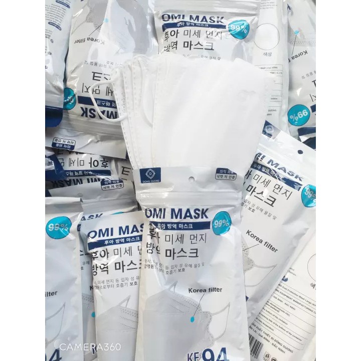 Khẩu Trang Cao Cấp 4D KF94 OMI Mask 4 Lớp Kháng Khuẩn (10 Cái/túi) | BigBuy360 - bigbuy360.vn