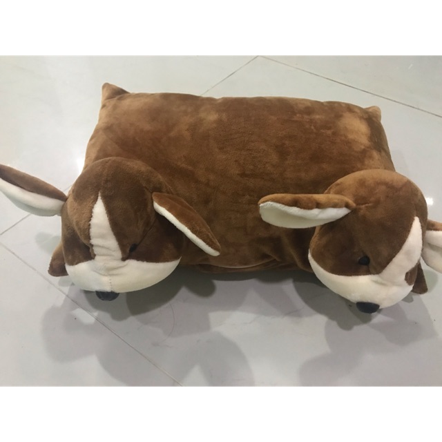 Gối đi xe máy 2 đầu -Hình con chó