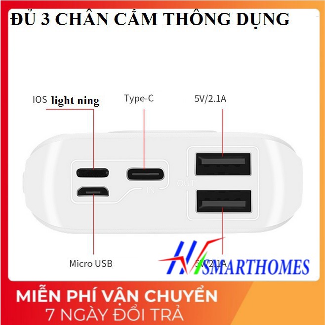 Box sạc nhanh chân cắm type c 8 cell dùng pin 18650 có LCD hiển thị, mạch sạc dự phòng