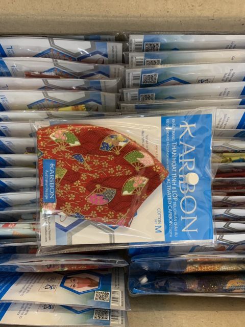 1 khẩu trang Karibon Cotton họa tiết Nhật | BigBuy360 - bigbuy360.vn