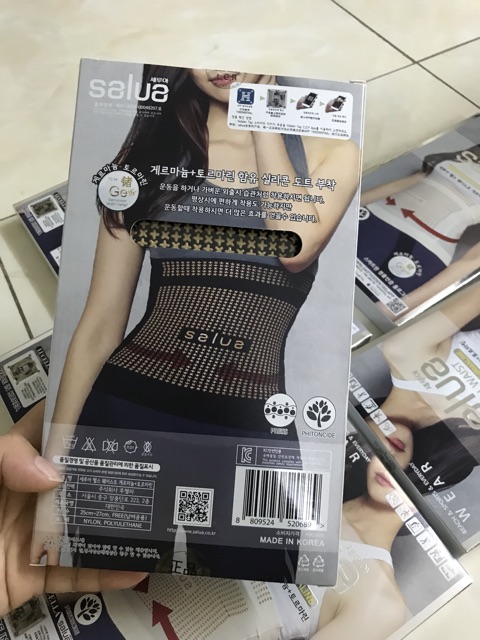 Đai nịt giảm mỡ bụng SaLua , gen đeo hạt Germanium Hàn Quốc