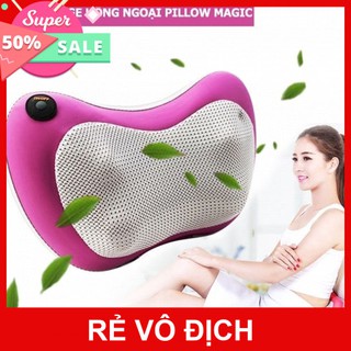 Gối Massage Hồng Ngoại 6 Bi Cao Cấp Magic Pillow PL-819 CHÍNH HÃNG (6 Bi Tím)
