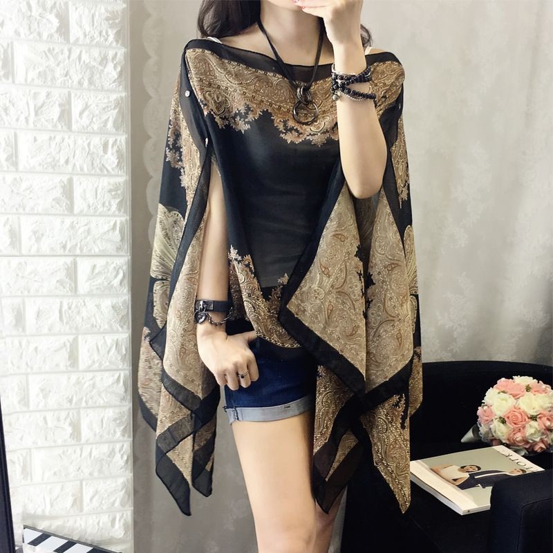 Áo khoác chiffon chống nắng đa năng phong cách retro xuân hè mới cho nữ | BigBuy360 - bigbuy360.vn