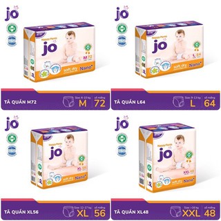 (sale)Bỉm quần/dán JO cộng nghệ mới 3S Plus đủ size M40/XL32/L64/M72