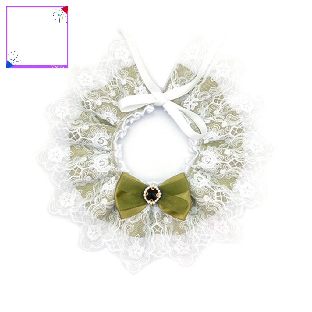 Yếm Đeo Cổ Đính Nơ 3 Màu Xinh Xắn Cho Cún Cưng