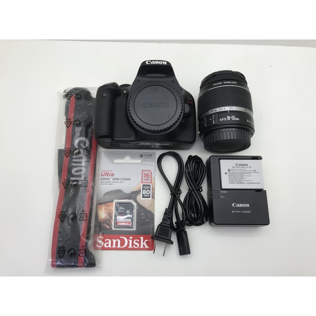 Bộ máy ảnh Canon 550D Kit 18-55mm IS Mới 98% | WebRaoVat - webraovat.net.vn